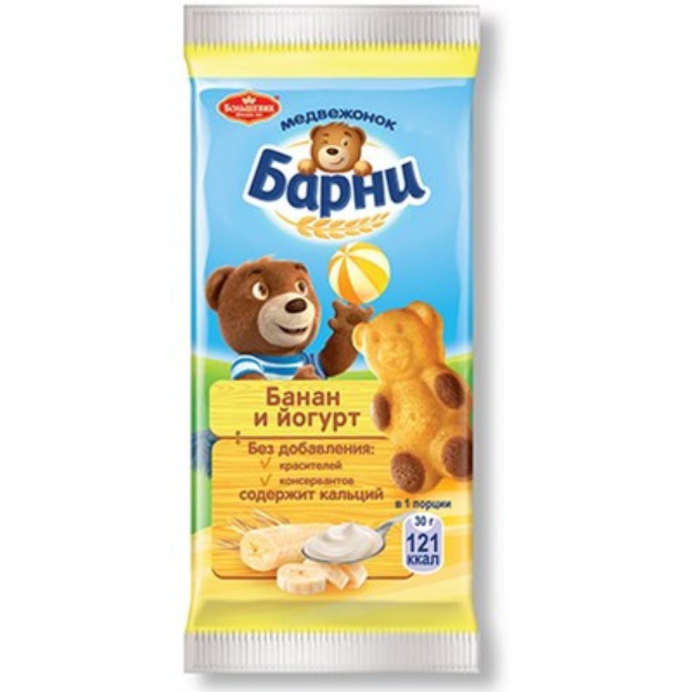 Пирожное Барни вкус банана и йогурта 30 гр