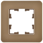 BRITE Рамка 1-местная РУ-1-1-Бр металл латунь RE IEK