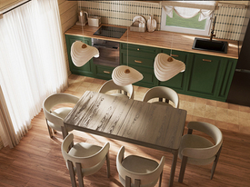 Дизайн-проект гостиной загородного дома