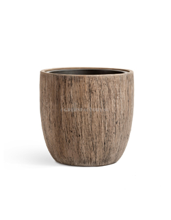 Кашпо TREEZ Effectory - серия Wood - Округлый конус - Светлый дуб