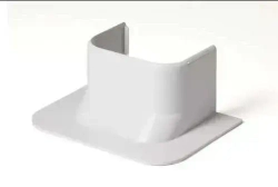 Кабель канал для кондиционера "Арктика" 74х55х495мм + Ввод в стену прямой Ruvinil белый