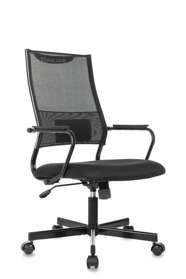 Кресло руководителя Бюрократ CH Balance черный Elastic-102 TW-11 сетка/ткань крестов. металл черный