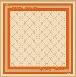 Платок двойной печати 88x88 см AV-HA33902