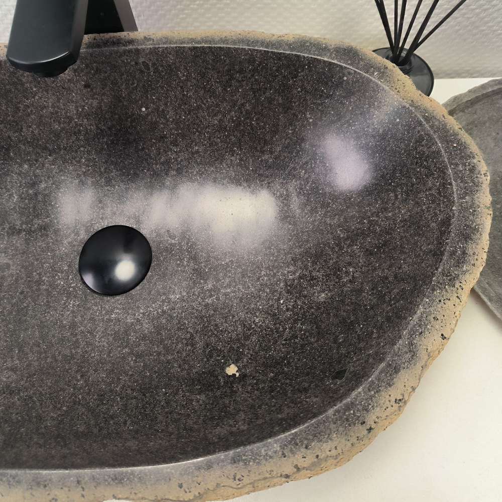 Раковина из речного камня RS-63633 (60*36*15) 0124