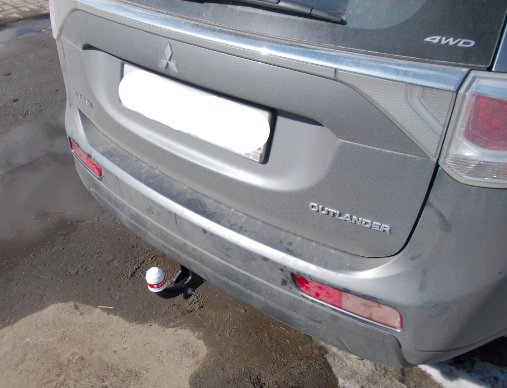 Фаркоп Mitsubishi Outlander 2012-2022, условно-съемный,(без электрики) Трейлер.7140
