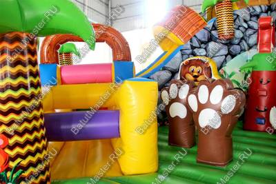 Надувной батут "В гостях у зебры"