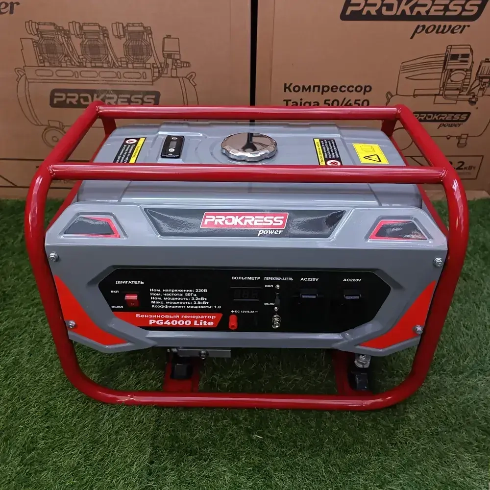 Генератор бензиновый PROKRESS POWER PG4000 Lite (3,2/3.8 кВт., бак 15л., 45 кг.)