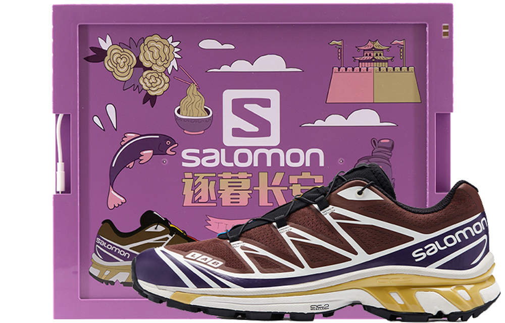 SALOMON XT 6 PU, Textile Versatile Cushioning, Wear Resistant Low top Outdoor Shoes Unisex