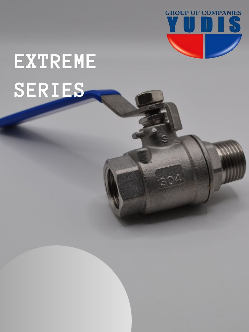 Кран шаровый 3/4" из нержавейки НВ с ручкой GK-YUDIS