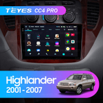 Teyes CC4 Pro 9" для Toyota Highlander 2001-2007
