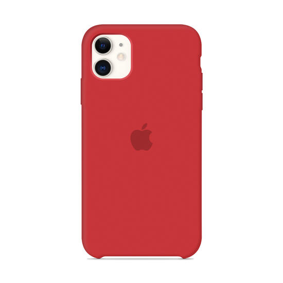 Чехол Silicone Case, для iPhone 11, Красный (Айфон 11) Силиконовый
