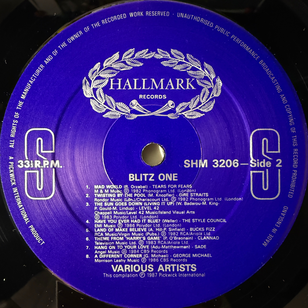 Сборник Blitz One (Англия 1987г.)