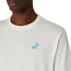 Теннисная футболка Asics Court Graphic Short Sleeve - cream