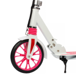 Самокат 2х-колес алюминий с аммортизатором, звонок на руле, ремень для переноски, р-р колесаPU 200мм, 1 шт.
