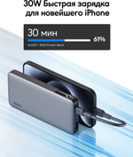 Внешний аккумулятор Aukey Sprint X 10K 30W PB-Y41 10000 мАч серый