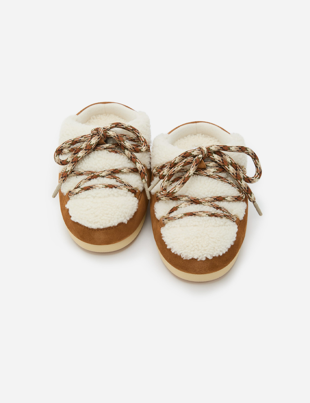 Moon Boot Evx Brown Shearling Mules