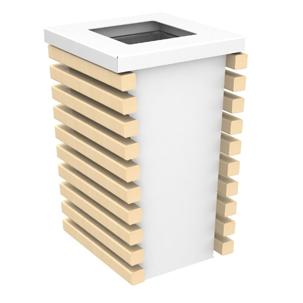 Парковая урна PO-382, 380*380*650 мм.