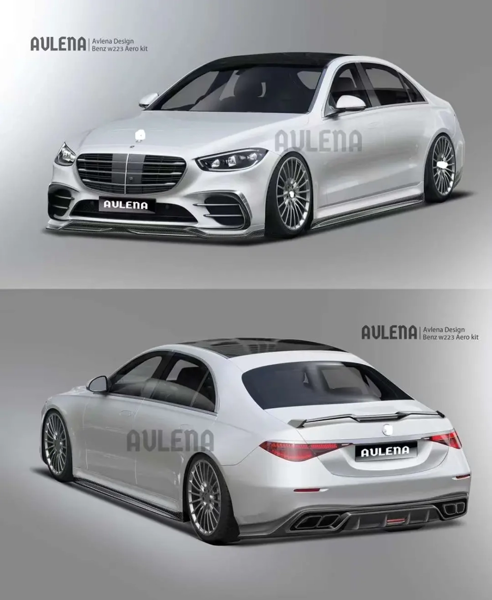 Оригинальный карбоновый обвес для MERCEDES-BENZ S-CLASS W223 S320 S400 S450 AMG 2021+ АМГ Мерседес Бенц S класс