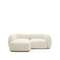 Модульный 2-местный диван Martina в экрю шенилле с левым шезлонгом 230 см