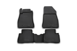 Коврики Standard, в салон NISSAN Juke, 2010-2014, 2014-  крючок T/L 4 шт. (полиуретан, чёрные) Element.CARNIS10045