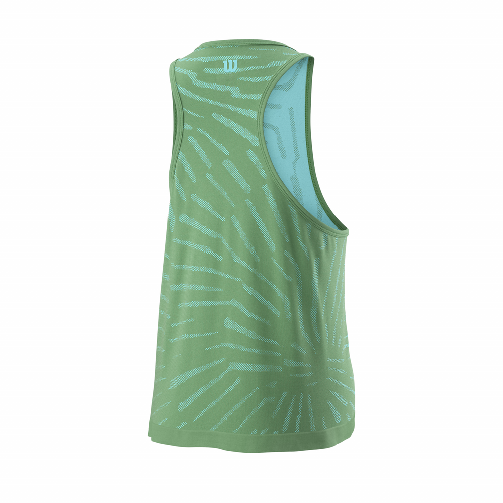 Женский топ теннисный Wilson W Competition Seamless Tank - зеленый