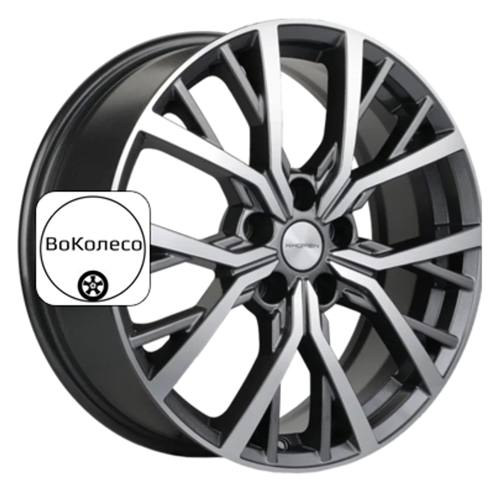 7x18/5x114,3 ET50 D54,1 KHW1806 (Coolray) Gray-FP Khomen Wheels