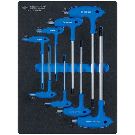 Цена на KING TONY (9-22108MRV) Набор шестигранников L-тип, ложемент, 8 предметов