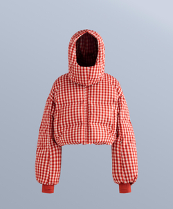 Oysho Легкий водонепроницаемый короткий пуховик Minardi Piume SKI, ярко-оранжевый