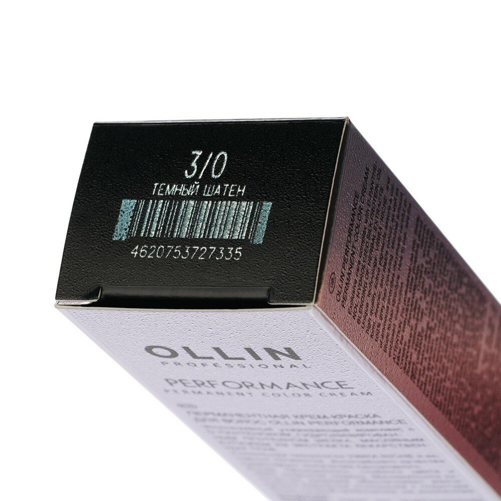 OLLIN PERFORMANCE 3/0 темный шатен 60мл Перманентная крем-краска для волос