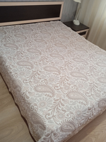 Покрывало жаккардовое двухстороннее Нежность 191-18 беж,серый евро (240х200)