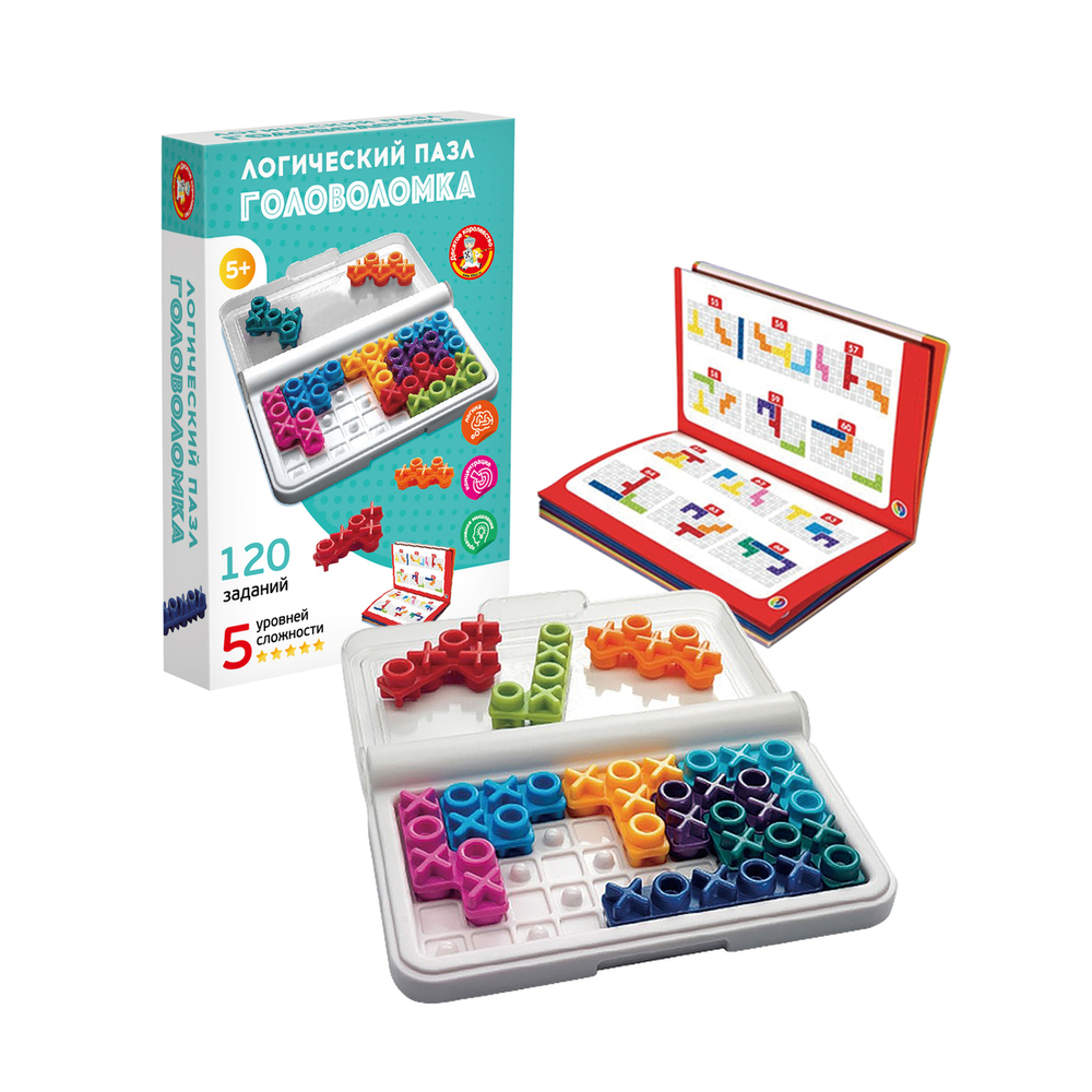 Игра головоломка Логический пазл Крестики-нолики Учись играя