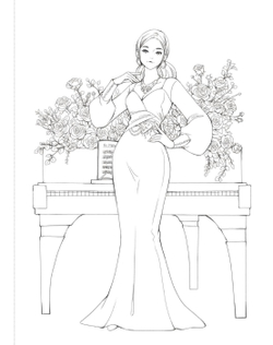 Super Lady. Coloring Book