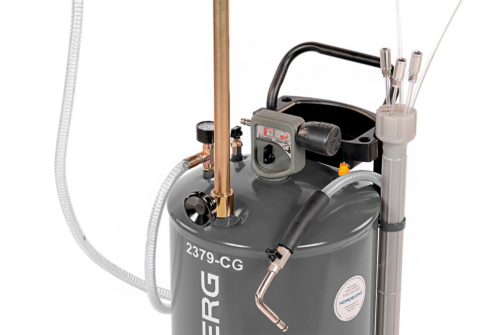 NORDBERG (2379-CG) Установка для сбора масла пневматическая, 65 л, серая