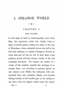 A strange world: a novel. Volume 1 | M. E. Braddon
