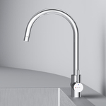 Смеситель для кухни с С-изливом с каналом для питьевой воды, хром AM.PM X-Joy S F85B07700