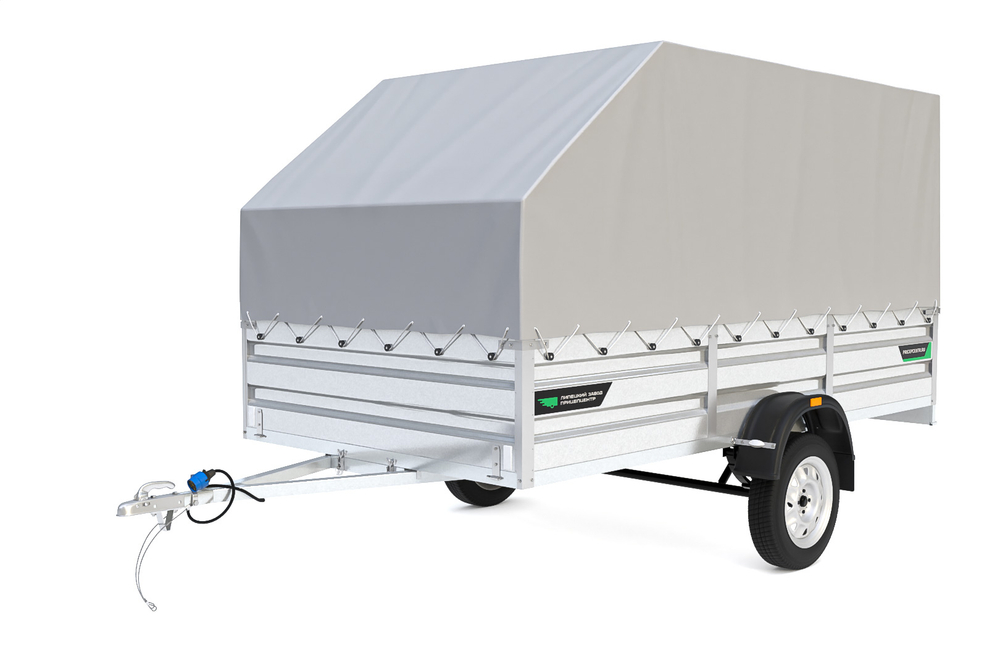 Тент + каркас на прицеп 3518- 03 (05) скошенный