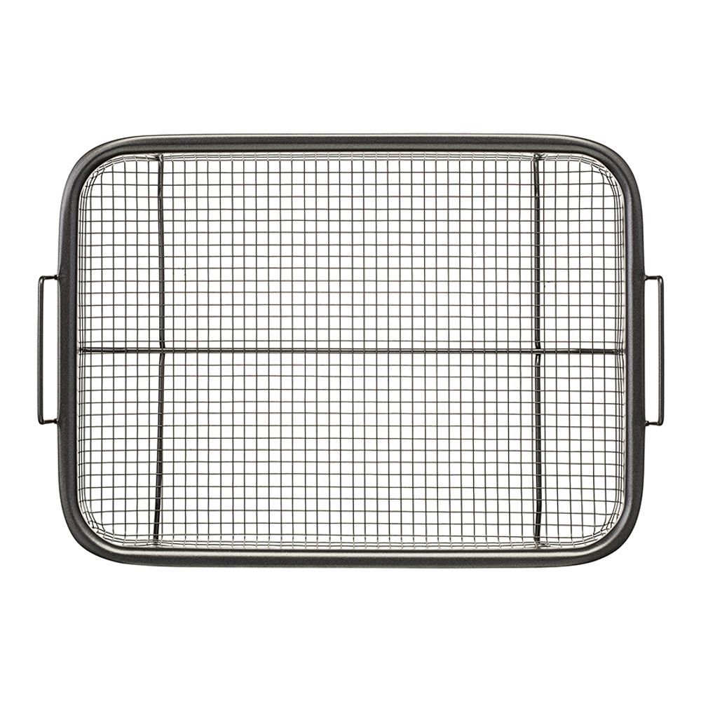 Противень для запекания с решеткой-гриль Roast Masters, 25х33 см, черный