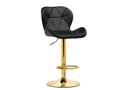 Барный стул Trio black / gold