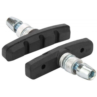 Торм. колодки 00-170109 с крепежом симетр. 60мм (5) черные