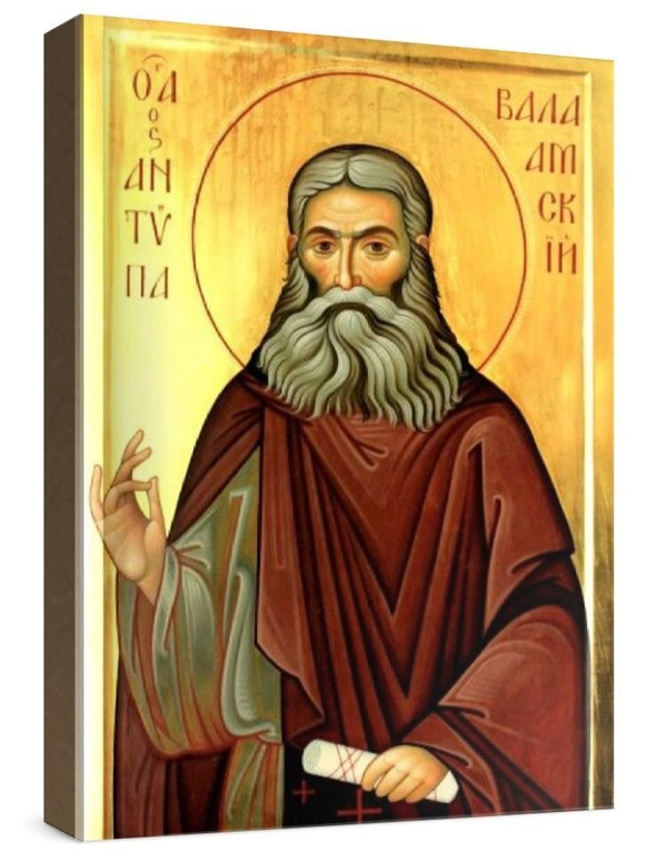 Антипа Валаамский (рукописная икона)