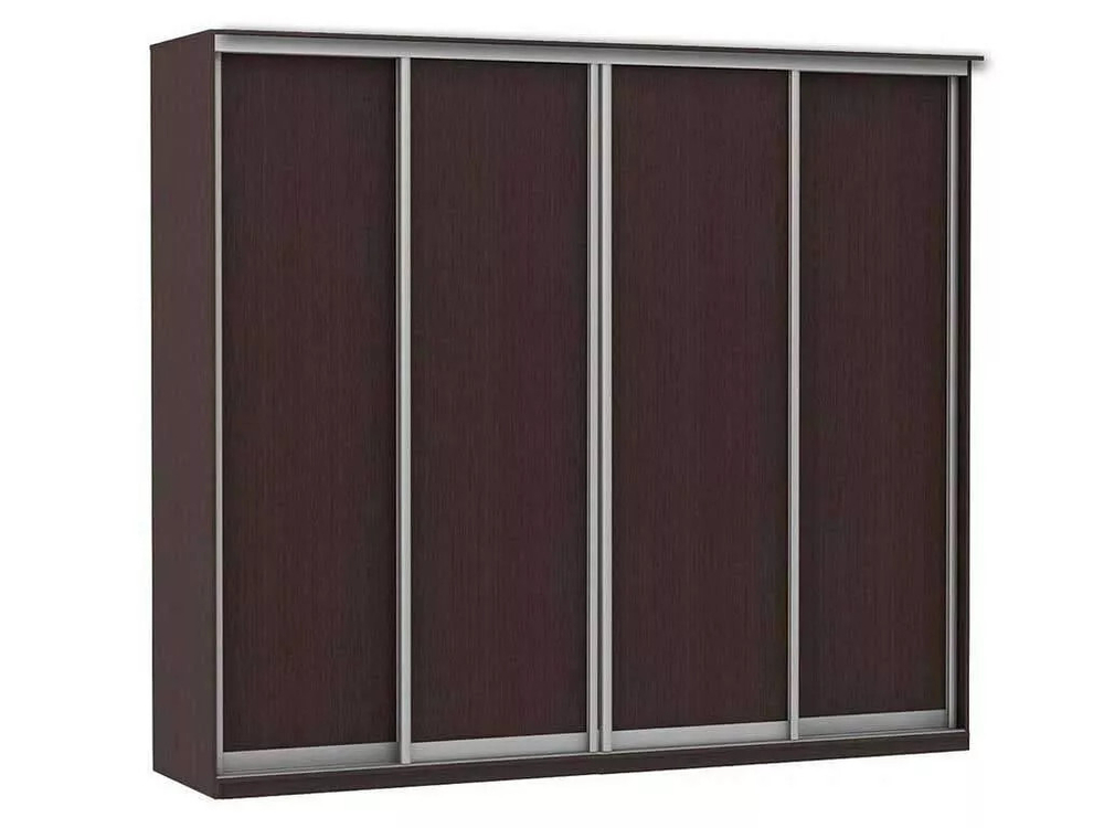 Шкаф купе Модерн 2362х600 4-х дверный 3-х секционный глухой венге