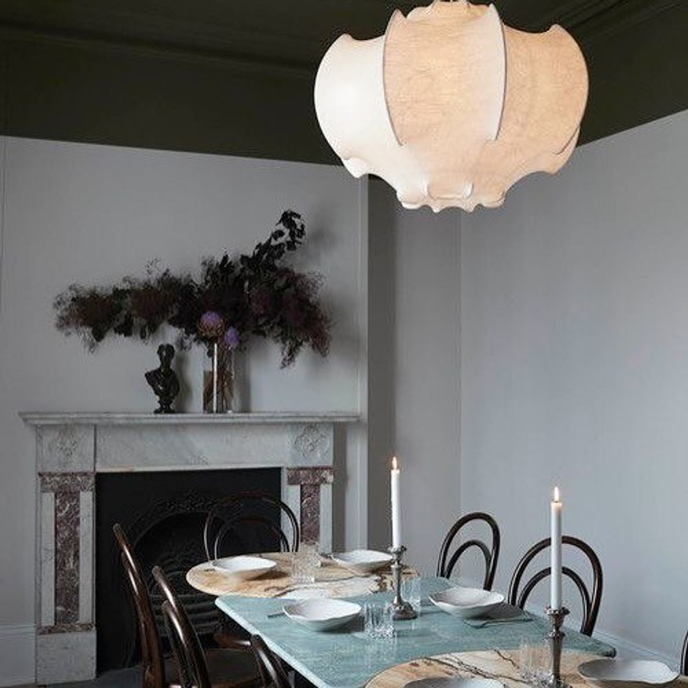 Люстра из перетянутого шелка 🤍