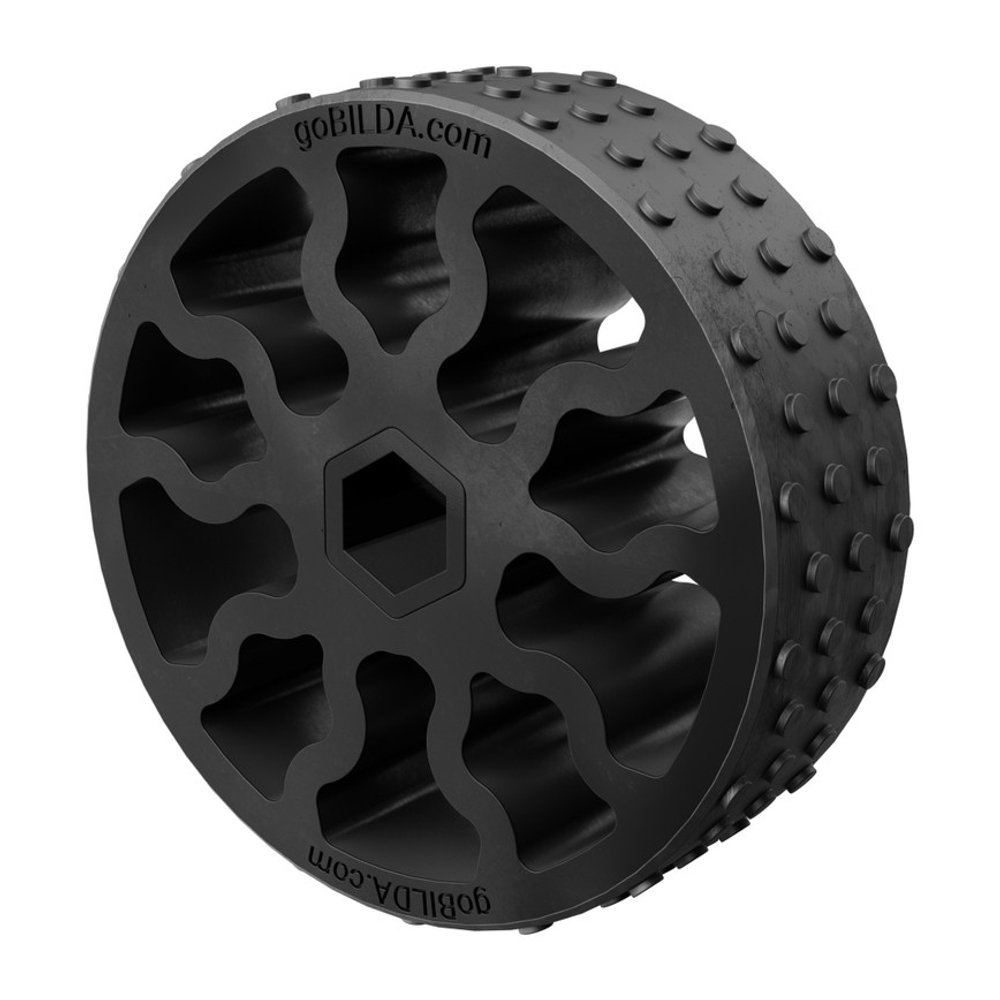 3613 Series Gecko® Wheel (8mm REX™ Bore, 48mm Diameter)