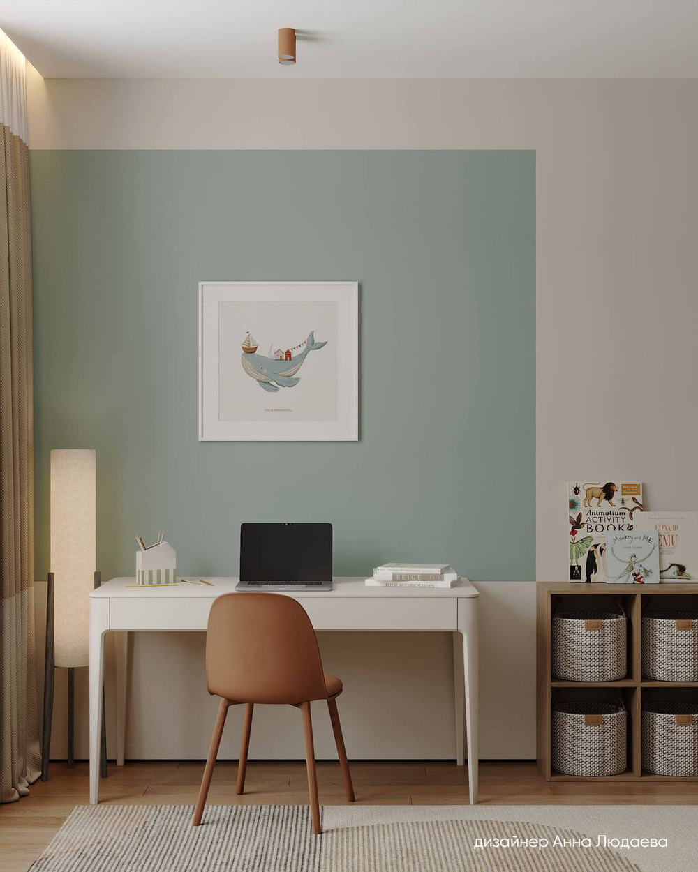 Стол письменный Type oak 140*70 см (белый)