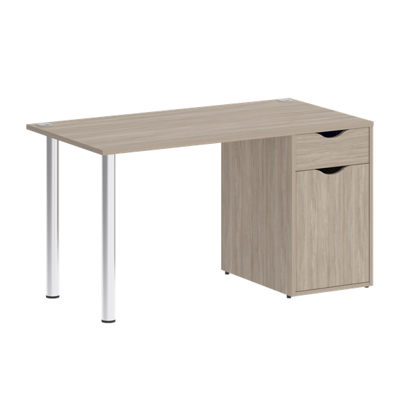 Home Office Стол письменный VR.SP-3-138.1 Дуб Аттик/Хром 1380*720*750