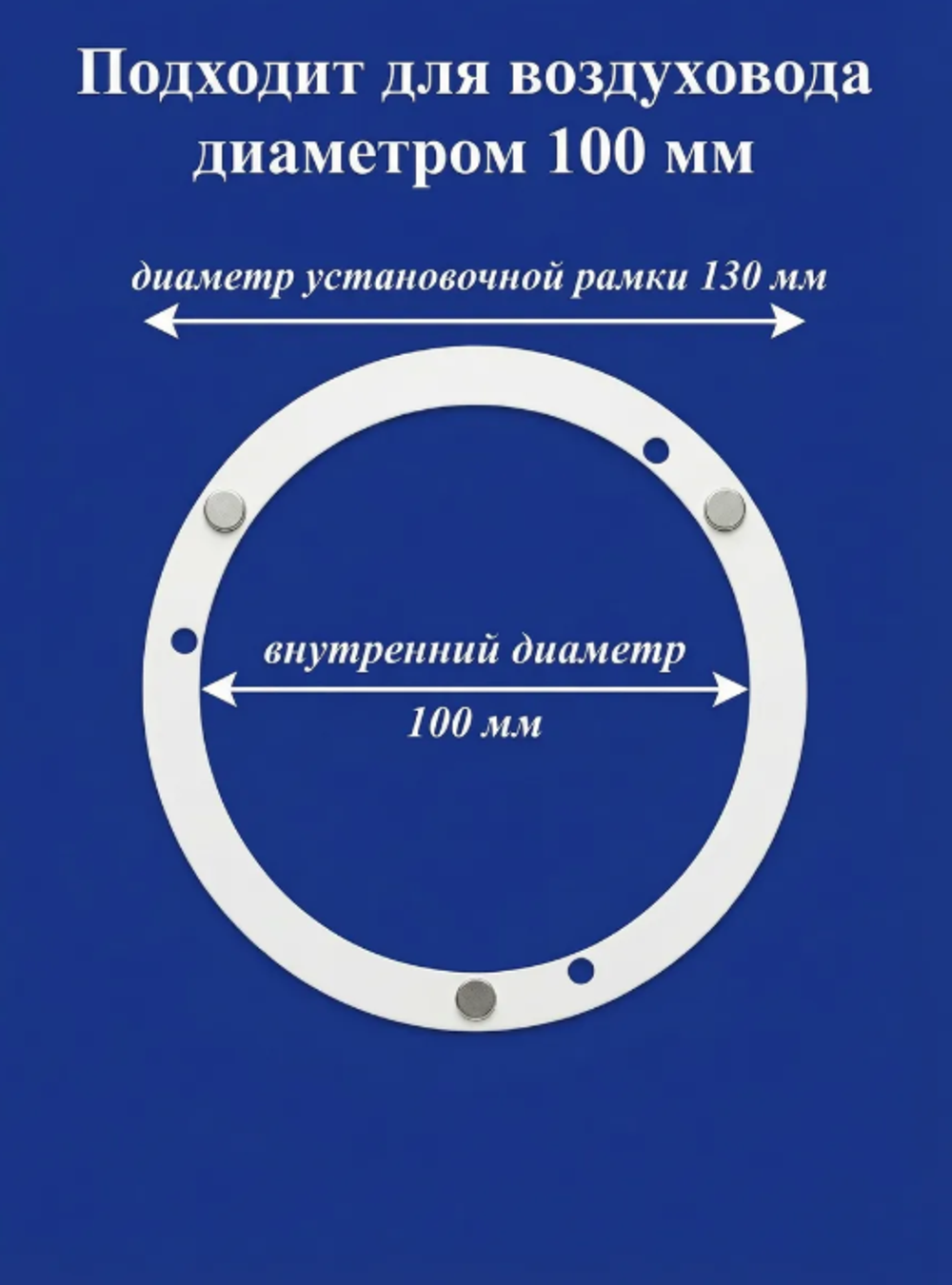 Вентиляционная Решетка КП САН 100х100 Белый