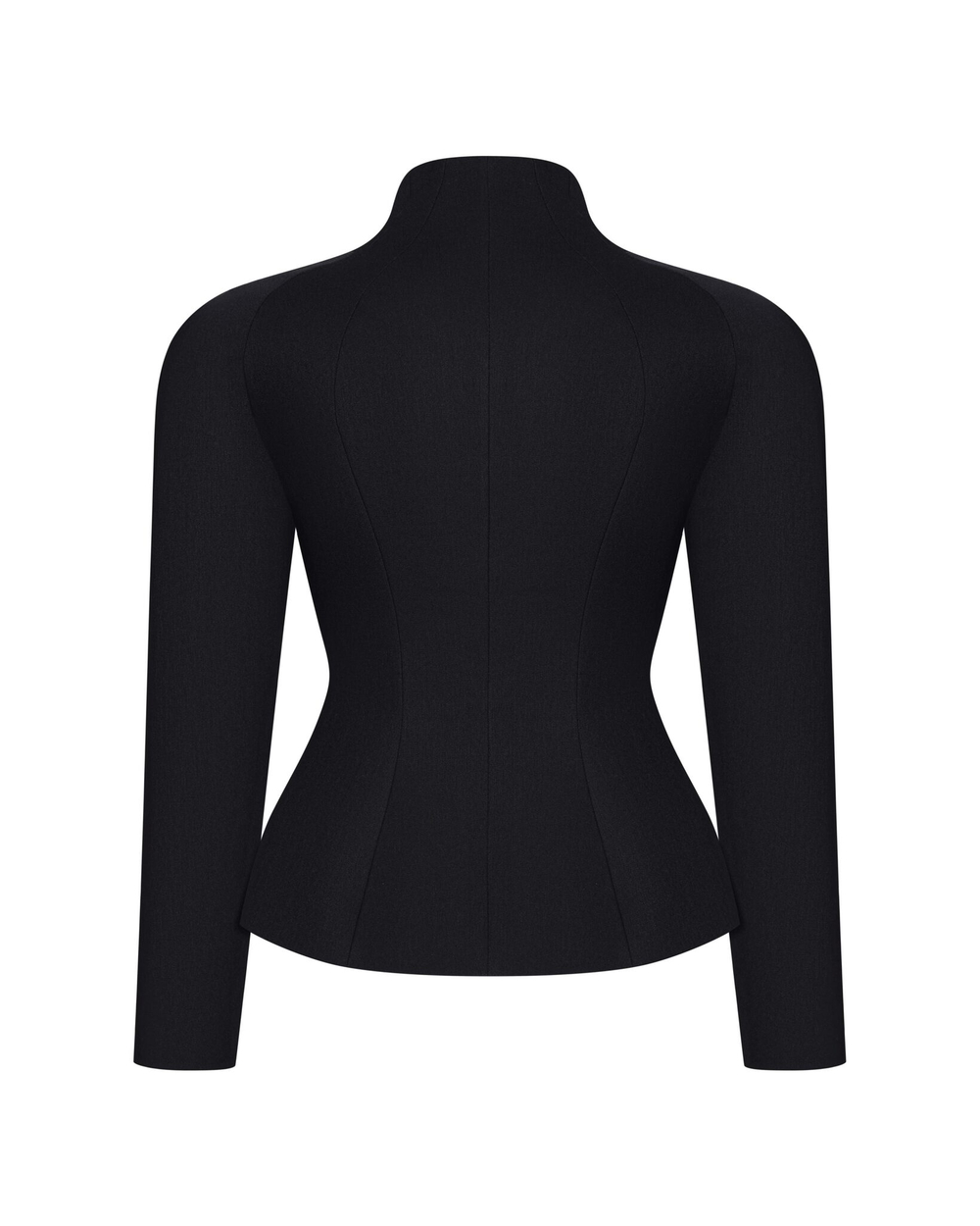 Жакет приталенный с золотыми пуговицами из крепа