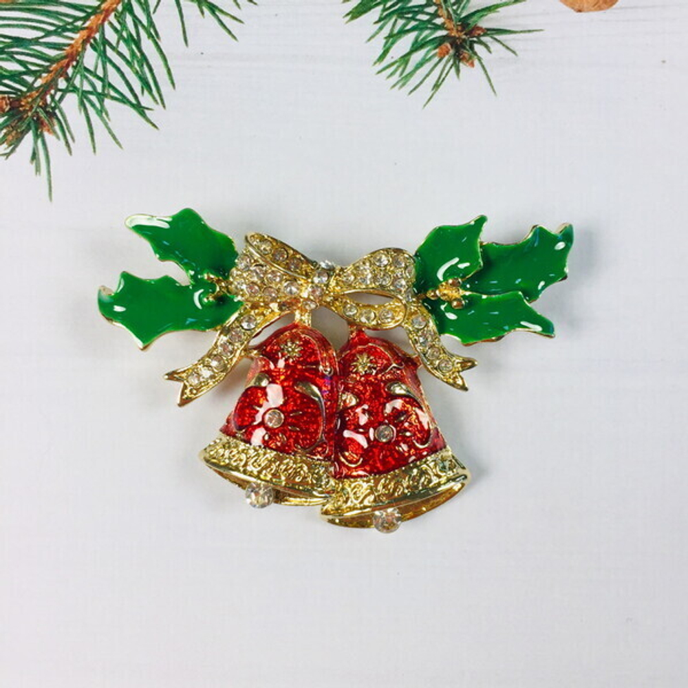 Брошь «Новогодняя Коллекция- Колокольчики» 4*6 см