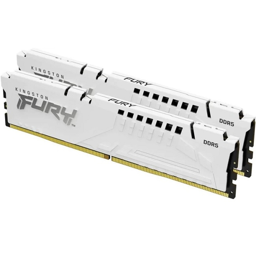 Модуль памяти DIMM DDR5 64Gb, 6400Mhz, 2x32Gb, Kingston FURY Beast White (KF564C32BWK2-64)