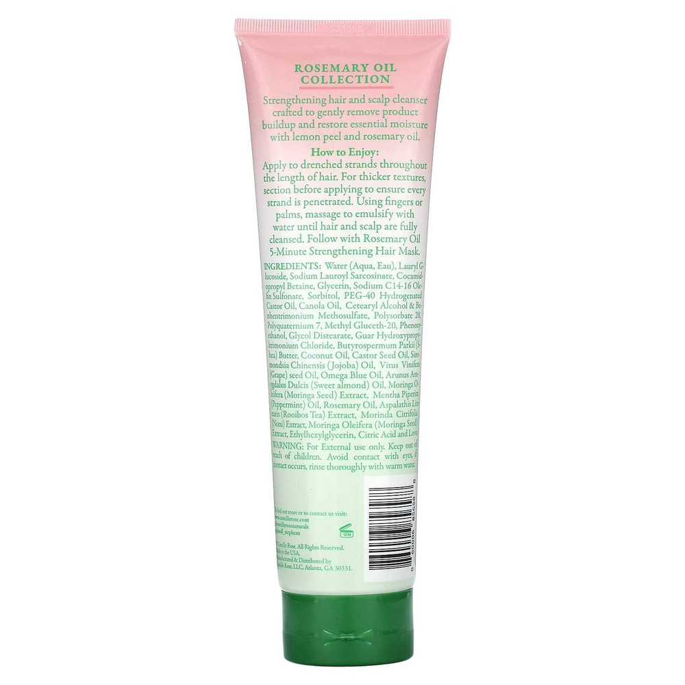 Camille Rose, укрепляющее очищающее средство для волос и кожи головы, масло розмарина, 251 мл (8,5 жидк. унции)